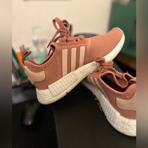 Adidas Rose Sneakers with White Soles